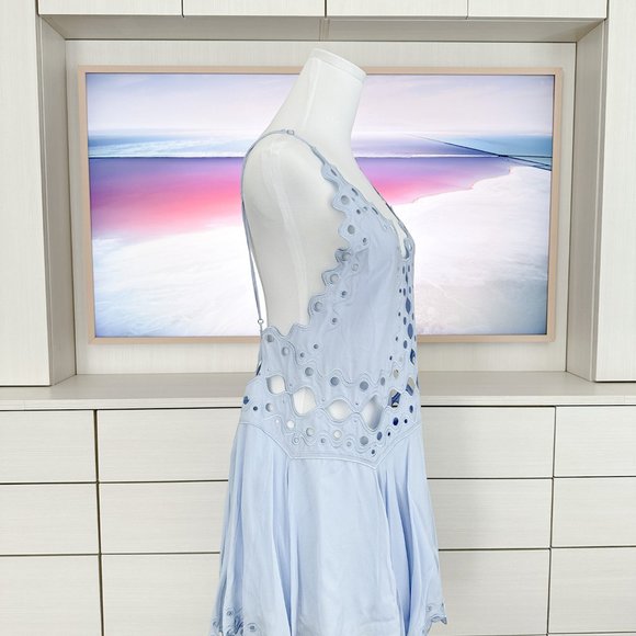 New MAGALI PASCAL Cleo Hydrangea Cut Out Silk Dress XS - Picture 5 of 9